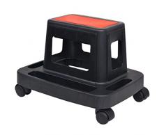 Festnight Tabouret Datelier Roulant avec Rangement 45 x 34 x 32 cm