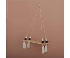 SYN-FDHJ Étagères Flottantes, Salon Suspendu À La Ferme - Étagères De Cuisine avec Corde, en Détresse, Rustique ( Color : C )