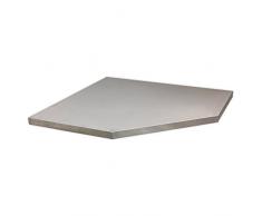 Sealey Apms60ss Plan de travail en acier inoxydable pour armoire d'angle modulaire 865 mm