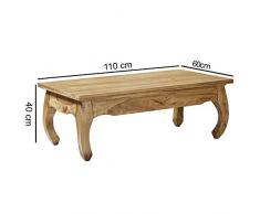 KS-Furniture Opium Table Basse en Bois d'acacia Massif 110 cm de Large