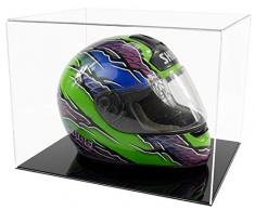 Widdowsons Display Cases Vitrine d’Exposition en Acrylique pour Casque de Moto/F1 avec Un Socle Plat Noir, Dimensions intérieures : L 40 x l 32,5 x H 30cm