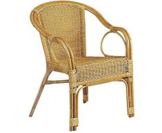 Fauteuil en moelle de rotin
