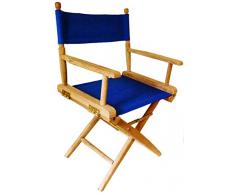 Maison Halleux Fauteuil métteur en scène - régisseur Bleu - Lot de 2 pièces