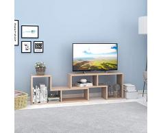 Devaise Meuble TV bibliothèque 2 modules 55,9 à 152,4 cm