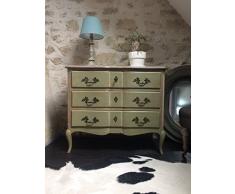 Commode arbalète style Louis XV patinée
