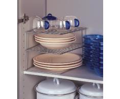 Metaltex 36400239095 Étagère d'angle Palio à 2 Étages 25 x 25 x 19 cm