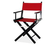 Regista P Fauteuil de metteur en sc/ène en bois couleur naturelle et PVC Vert