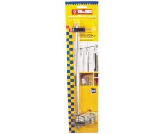 Ibili 764540 Penderie murale Inox 40 cm avec 8 crochets
