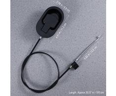 Vorcool universel en aluminium en métal tirer Poignée inclinable Chaise Levier de déblocage de remplacement Poignée en métal avec ressort et câble pour canapé (Poignée avec câble de 96 cm)