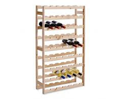 Zeller 13165 Étagère à bouteilles en pin 67,5 x 25 x 118 cm