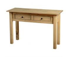 Home Essentials Inc Panama Meubles Gamme- Nid et Table Basse, Meuble TV, bibliothèque, Lampe, Table Console (Console 2 tiroirs Table)