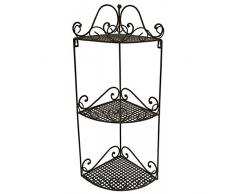 chemin_de_campagne Etagère dangle de Coin Murale de Cuisine Salle de Bain Fer 62x28x19.50 cm