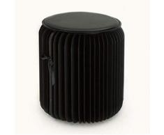 HKDJ-Tabouret Pliant en Carton Imperméable Structure en Nid dabeille Capacité Portante Élevée Économiser De lespace Décoration Parfaite Hauteur 50Cm,Noir