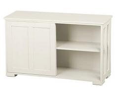 Yaheetech Buffet Commode Bas de Cuisine avec 2 Portes Coulissantes Bahut Armoire de Rangement Salon/Salle à Manger Tablette Réglable 106,7 x 33 x 63 cm