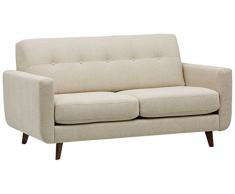 Marque Amazon - Rivet Sloane - canapé moderne style vintage à finition capitonnée, largeur 163 cm, Coquille d-uf