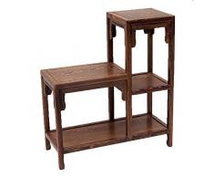 Flower wall LVZAIXI Étagère de Jardin en Bois Massif Étagère de Table Basse en Acajou