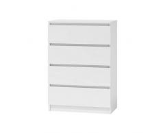 Selsey CLINO - Commode tiroirs (4, Blanc)