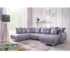 Bobochic - Lena - Canapé dangle panoramique Convertible Gauche - L312x90x155/190cm