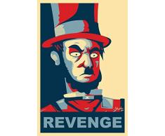 Njuxcnhg Joker Anime Populaire Style rétro Tableau Paysage Maroc Tissu Mural Art Abstrait Accueil Contexte Salon Décoration Pas de cadre-30x40cm