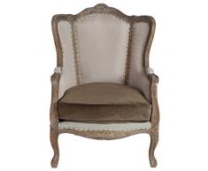 Fauteuil à oreilles Régence - ORILLA - L 73 x l 80 x H103 - NEUF