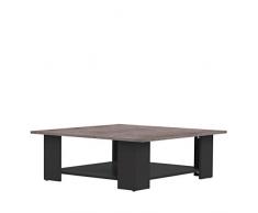 Marque Amazon - Movian Taro - Table basse, 67 x 67 x 30.5 cm (longueur x profondeur x hauteur), Noir et finition béton