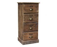 LORIGINALE DECO Meuble Colonne Semainier Chiffonnier Bahut Industriel Campagne 81x37x31 cm