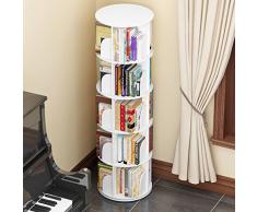 JX&BOOS étagère,Coin Simple Table étudiant débarque création bibliothèque pivotante 360 ° bookrack Moderne Simple étagère Enfants-D 46x46x159cm(18x18x63)