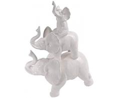 AIJOAN-BJ Sculpture Ornements Statue De Sculpture Lumineux Salon Meuble TV en Céramique Éléphant Ornement Bijoux Pendaison De Crémaillère Cadeau