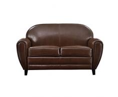 Rendez vous déco Canapé Club 2 Places Marron