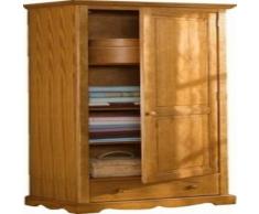 ACTUAL DIFFUSION Windsor Armoire-Bonnetière Pin Massif Miel, 42x70x186 cm