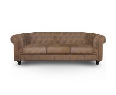 Menzzo Chesterfield Canapé, Tissu, Vintage, 0