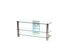 JUSThome TV-032 Meuble TV Transparent 50 x 40 x 110 cm