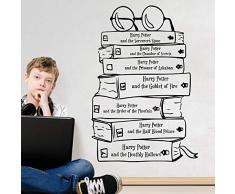 sticker mural Harry Potter Citation Livre Sticker Mural En Verre Bibliothèque Poudlard Livre Citation Inspirante Sticker Mural
