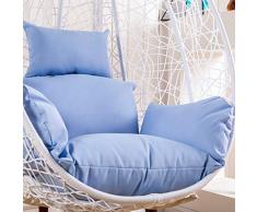 Coussin Thicken Egg Chair, fauteuil suspendu Pad for un jardin Siège de balançoire, Suspendre Egg Chair, pendaison panier Seat D5 / 25 (Couleur: Gris) 8bayfa (Color : Blue)