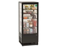 Vitrine Réfrigérée à Poser - 98 Litres - Blanche ou Noire - Bartscher Noir
