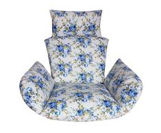 LZDX Épaissir Egg Chair Hammock Coussin Lavable Panier Suspendu Coussin De Chaise Balançoire Panier Coussinets, Yard Patio Intérieur Extérieur Garden Beach Bureau,B