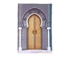 Summerwindy Collection de DéCor Rabe, Porte DoréE du Palais Royal à FèS Maroc Vintage Marocain Oeuvre Photo, Chambre Salon Dortoir Tenture Murale Tapisserie