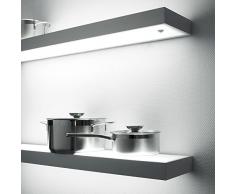 SOTECH Étagère Lumineuse"Dallas" 900 x 200 mm 13 watts Finition en Acier Affiné incl. LEDs Cordon électrique et Interrupteur