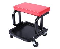 Chaise de Garage, Siège dAtelier Tabouret à Roulettes de Travail Tabouret de Mécanicien pour Automobile Barbecue Voyage Pêche