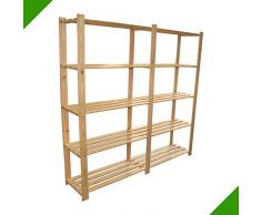 Très Grand Étagère en bois étagère étagère avec 5 Latte sols