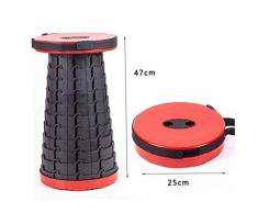 Byfri Tabouret rétractable Pratique Facile Carry Stable extérieur Tabouret Pliant Camping Tabouret Chaise de pêche Adultes Soutien