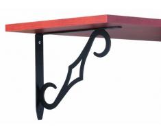 John Sterling RP-0090-10BK Équerre pour étagère Style colonial Noir 25,4 cm