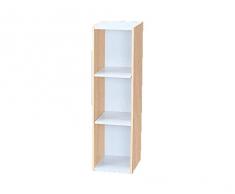 Iris Ohyama Space Saving Shelf UB-9025 L.Brown/White Meuble de Rangement Petit Espace/Etagere modulable Gain de Place UB-9025-Chêne Clair et Blanc, 25 x 29 x 90 cm, Bois, Beige, 25 cm