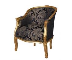 Barock Cat0660a34 Palazzo Fauteuil Baroque Doré