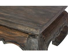 Handelsturm Opium Table Basse en Bois Massif 20 x 20 x 25 cm