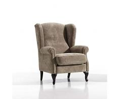 Arcibold Home Fauteuil à Oreilles 105 de Haut x 80 x 76 Large Fond