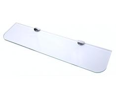 BSM Marketing Étagère en verre pour salle de bain, cuisine, chambre à coucher 600 x 150 mm