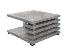 E-com - Table Basse Salon Oslo - 60 x 60 cm - Beton