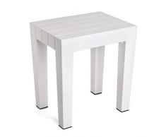 TATAY 4436501 Tabouret, Plastique, Blanc, 38 x 29 x 41,5 cm