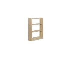 Europe & Nature Etagere Pin Massif Gala 121x80, Bois, 25 x 80 x 118 cm